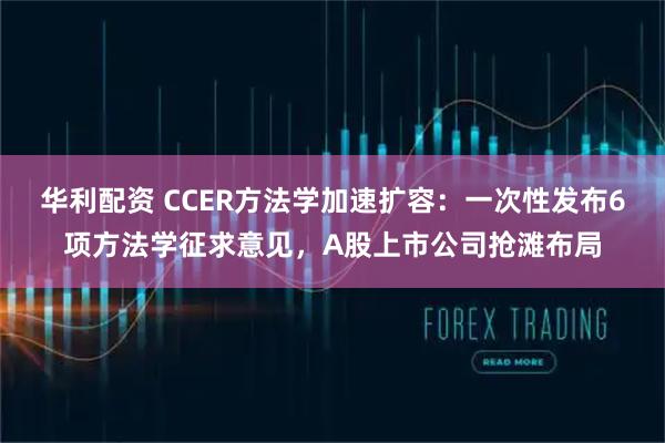 华利配资 CCER方法学加速扩容：一次性发布6项方法学征求意见，A股上市公司抢滩布局